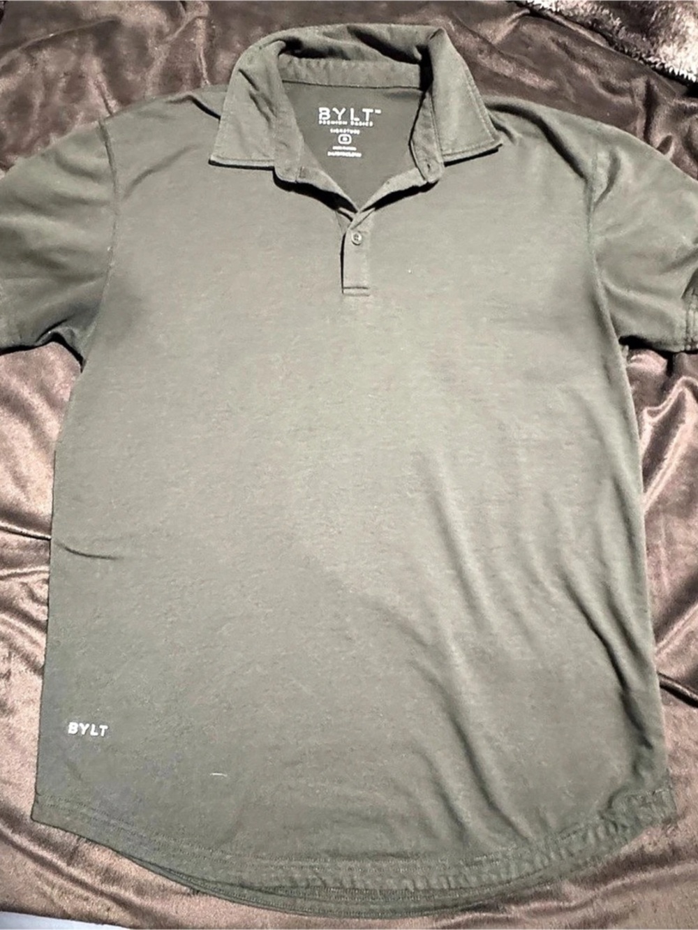 BYLT Signature Polo Men's Polo Green Size Medium Like New